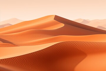 Sahara Sand Dune Gradients: Tranquil Ambiance of Rolling Hills