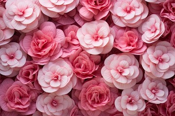 Spring Blossom Pink Gradients: Radiant Begonia Textures