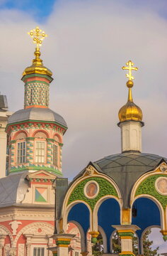 Elegant chapels of the Trinity-Sergius Lavra
