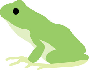 6月のイラスト素材かわいいカエル