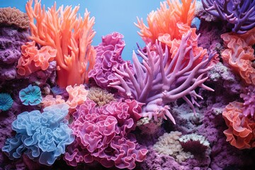 Fototapeta na wymiar Tropical Coral Reef Gradients: Exploring Marine Biodiversity Colors