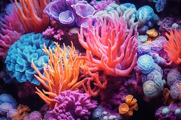 Fototapeta premium Tropical Coral Reef Gradients: Underwater Rainbow Huescape