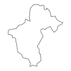 La Vega Province map, administrative division of Dominican Republic. Vector illustration.