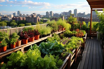 Fototapeta premium Ultimate Urban Rooftop Gardening Guides: Top Maintenance Tips & Tricks