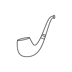 Smoking pipe icon vector. Smoking illustration sign. Tobacco symbol or logo.