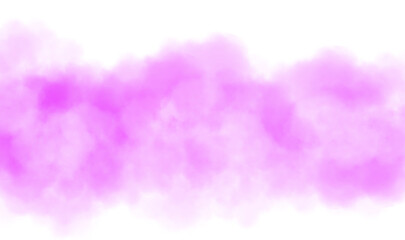 Colorful smoke on transparent background. Elegant colorful brush strokes. Colorful clouds explosion on transparent background. Png image.