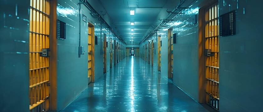 Overcrowded prison photo raising awareness about criminal justice and prison reform issues. Concept Prison Overcrowding, Criminal Justice Reform, Awareness Campaign, Social Issues, Advocacy