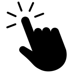 Cursor Icon .Clickable Cursor Icon Pointer Mouse Cursor, Clicking Hand, Pointing Gestures

