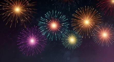 Fototapeta premium fireworks in the night sky