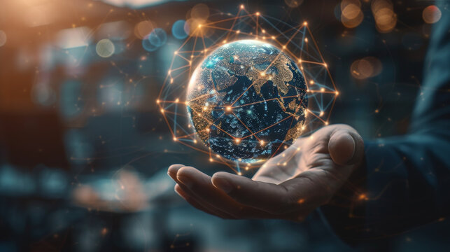 Global Connectivity: Holographic Earth in Hand