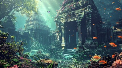 Where Ancient Temples Rest - obrazy, fototapety, plakaty