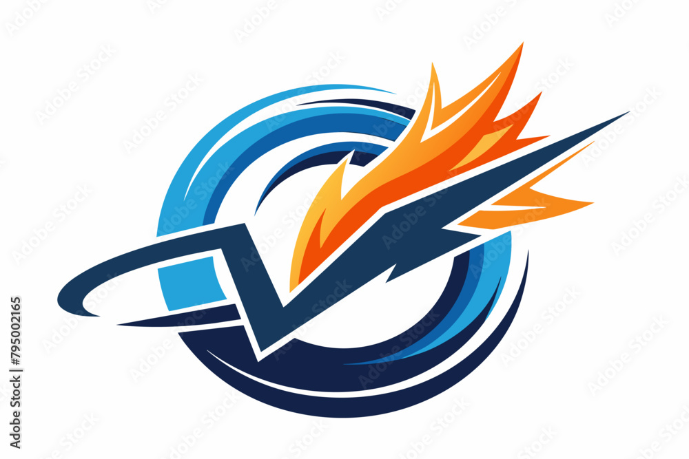 Poster the logo pulses with energy, its abstract forms dancing in rhythm what is the logo trying to communi