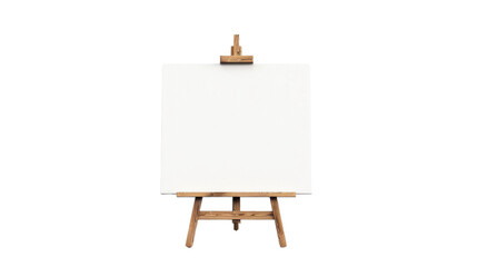 Easel Stand Against On Transparent Background.