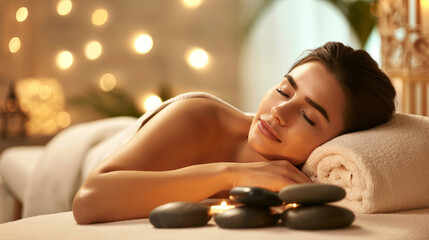 Soothing Hot Stone Massage at a Luxury Spa - 795004520