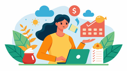 A woman creates an emergency budget to prepare for any potential financial burden caused by a natural disaster.