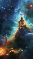 Cosmic nebulae and star fields, bringing the beauty of outer space to creative projects 