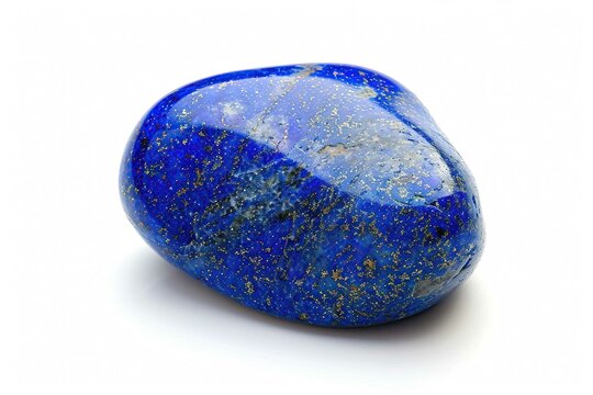 Lapis Lazuli, gemstone, isolated on white