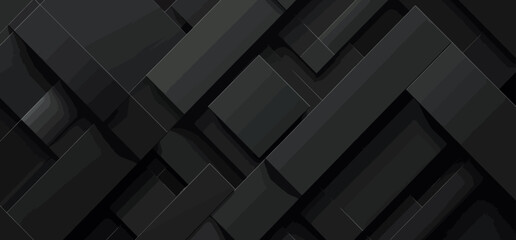 a black and white background with squares and rectangles