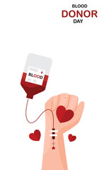 blood donor day illustration vector background Blood donation print template