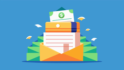 A stack of envelopes labeled with different financial goals each one filled with the appropriate amount of cash to stay on track.