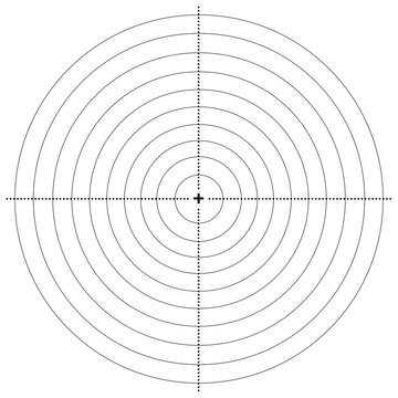recommend clip art: It is a target board drawn with black lines.