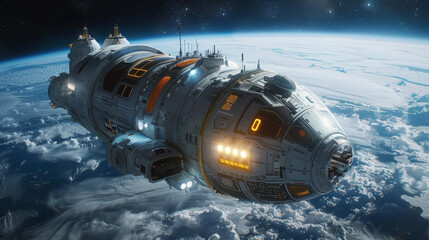 Luxurious living in personalized orbiting space stations.