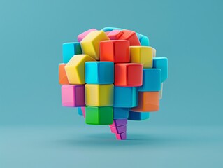 a colorful cubes stacked together