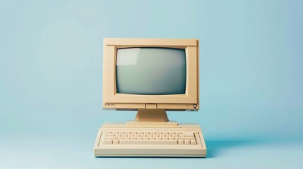 a computer with a keyboard