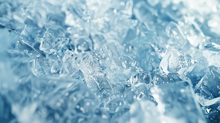  Ice textures with crystalline patterns and cool tones. Close-up of crystalline ice shards