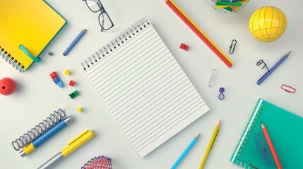 Top view World Youth Skills Day written note along with colorful little paper notes on light background school color notepad job office work