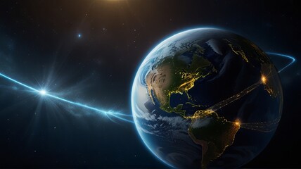 earth and sun