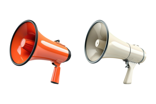 Loud Speaker Set on Transparent Background