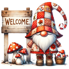 Whimsical Mushrooms Gnome Theme.