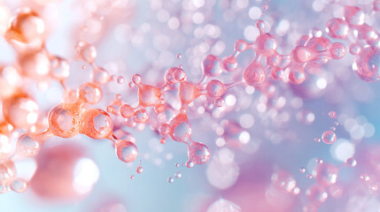 Sodium Hyaluronate A dynamic image illustrating the hydration process