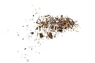 Spice seeds on an insulated white background. Photo for the concept of herbal medicine