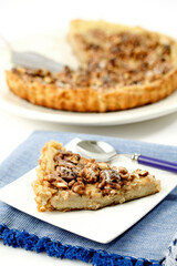 Marzipan and walnuts tart.