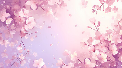 Obraz na płótnie Canvas cherry blossom frame background