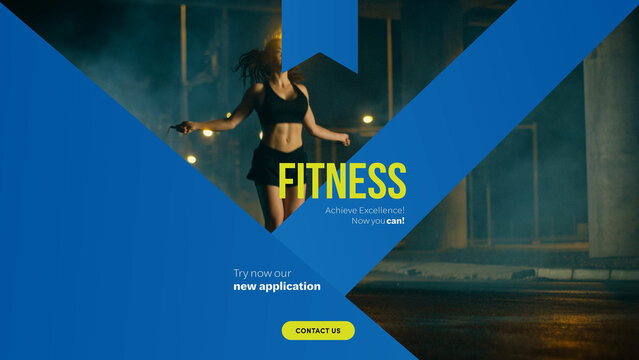 Fitness Motion Titles | 5 Different Resolutions with Control Panels