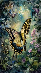 Enchanting butterfly garden