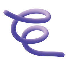 Ligne 3D violette