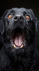 Mad Labrador, a puff of growl amidst a play of paws