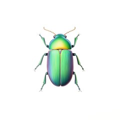 A watercolor of Scarab beetle