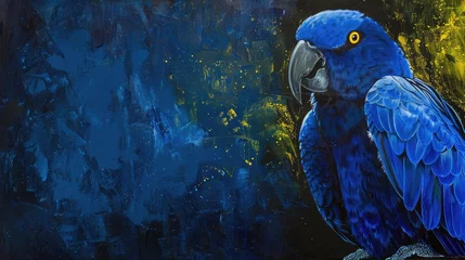 Dekokissen Blue parrot © 2rogan