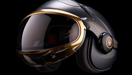 a modern motorcycle helmet embodies the essence of safety and sophistication.