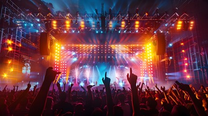 Electrifying Global Music Vibrant Performances and Energetic Crowds at World Class Concerts and Festivals