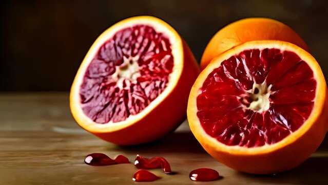  Deliciously juicy blood orange slices perfect for a refreshing snack