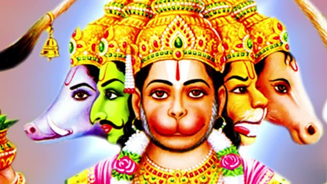 Indian god Hanuman ji,God Bajrangbali, panchmukhi hanuman, Lord Hanuman, Pawan Putra,