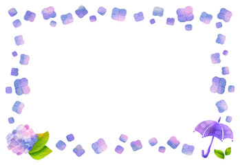 紫陽花のフレーム