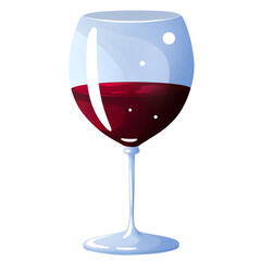 Glass of red wine
