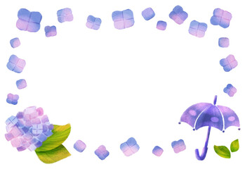 紫陽花のフレーム